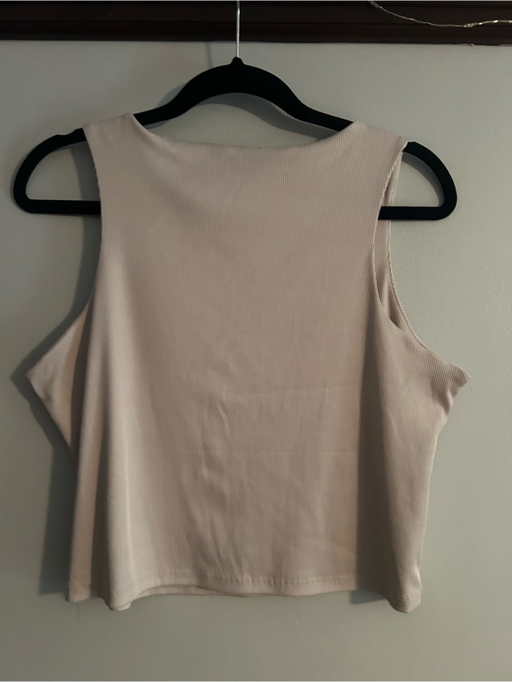 Dry Goods Cream Ribbed Tank Top - Picture 2 of 2